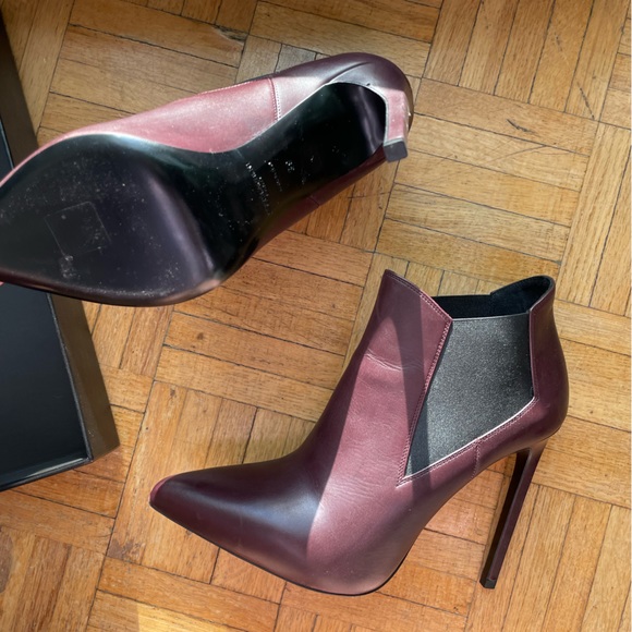 YSL Seta Calf Cordovan boots — size 39. - Picture 5 of 8